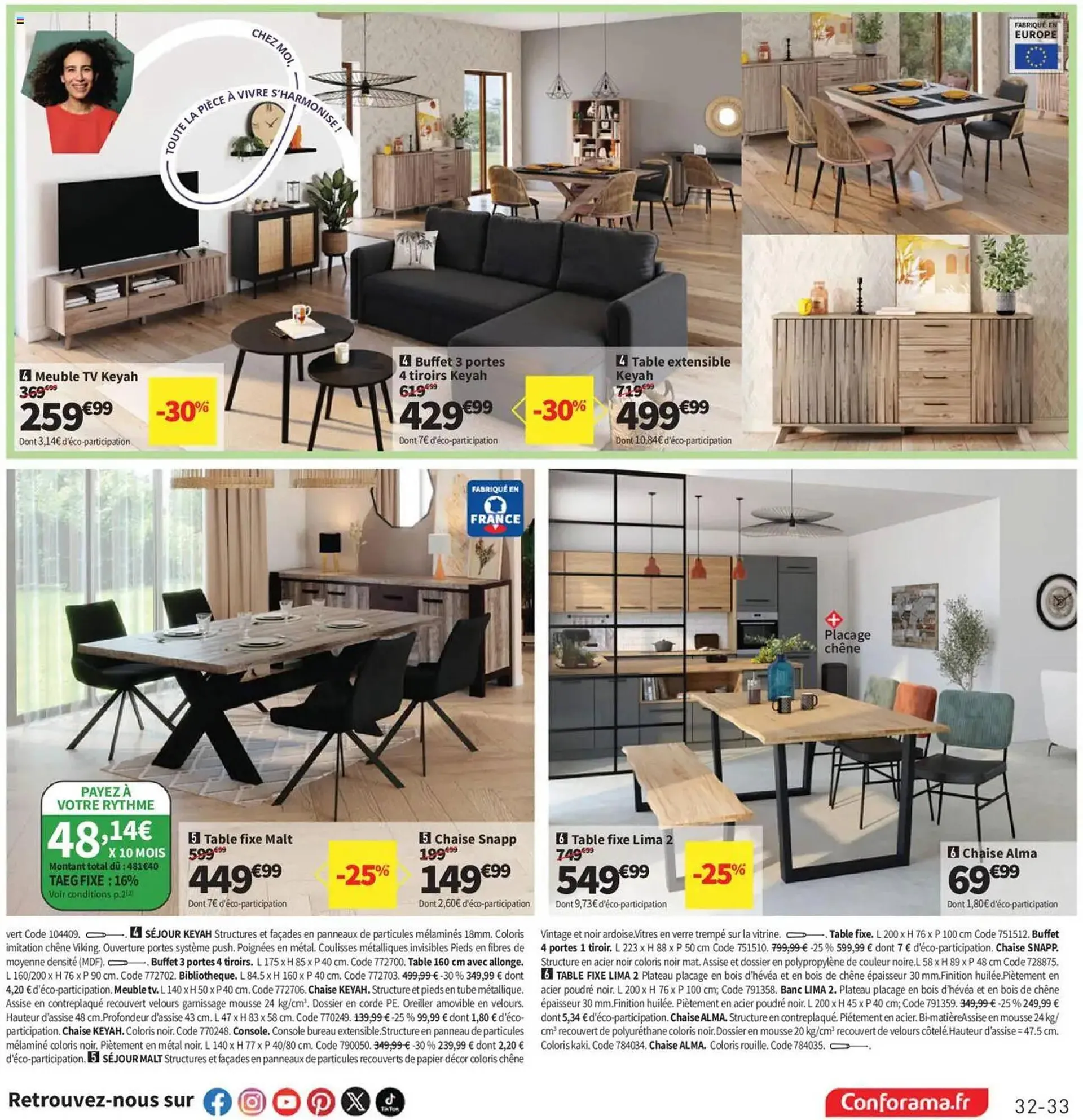Catalogue Conforama du 10 juin au 7 juillet 2025 - Catalogue page 33