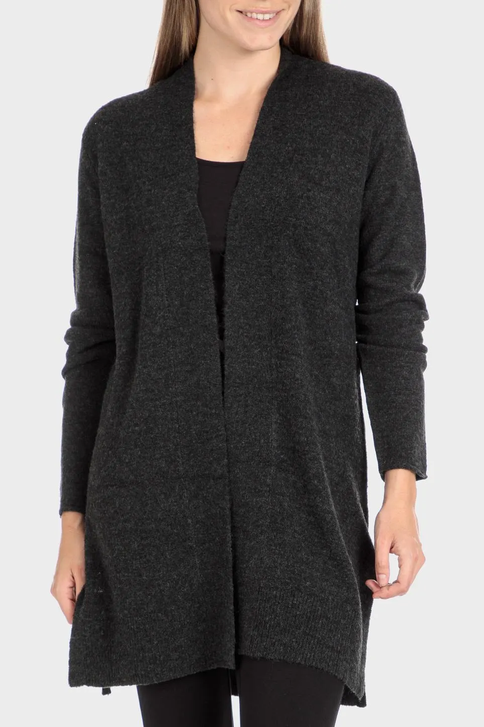 Veste grise ouverte