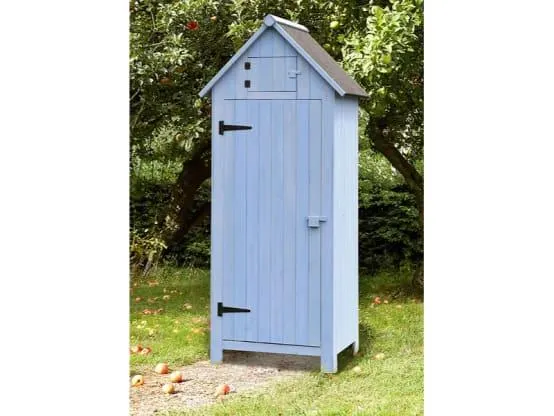 Armoire de Jardin Cabine Bois Bleu 0,41 m2 – HABRITA