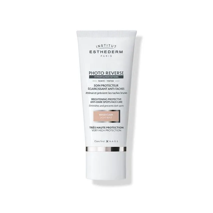 PHOTO REVERSE SOIN PROTECTEUR ECLAIRCISSANT ANTI-TACHES TEINTE BEIGE CLAIR - TRES HAUTE PROTECTION