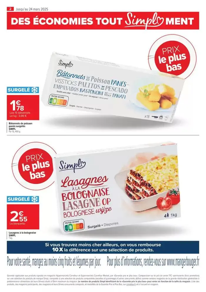 FEUILLET DIGITAL SIMPL' CARREFOUR MARKET du 28 février au 24 mars 2025 - Catalogue page 2