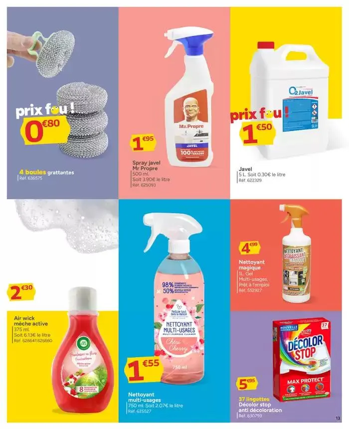 9 jours à prix fous du 1 avril au 9 avril 2025 - Catalogue page 13