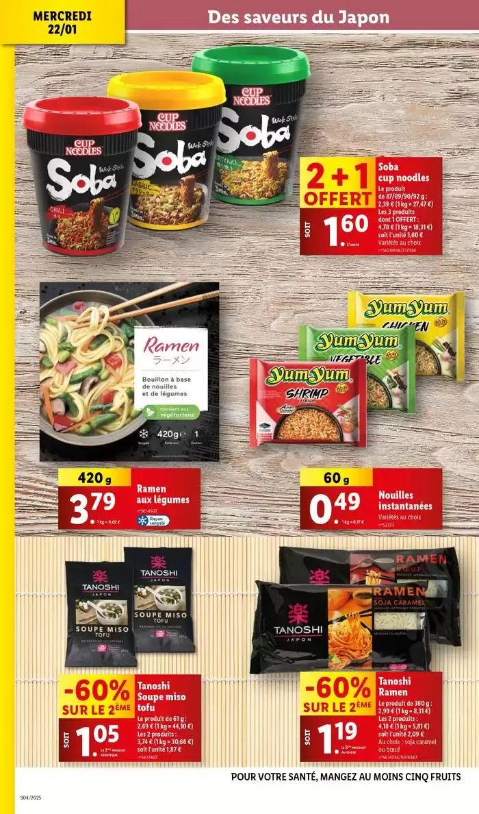 Lidl vous invite à un voyage culinaire en Asie avec leur gamme Vitasia! du 22 janvier au 28 janvier 2025 - Catalogue page 28