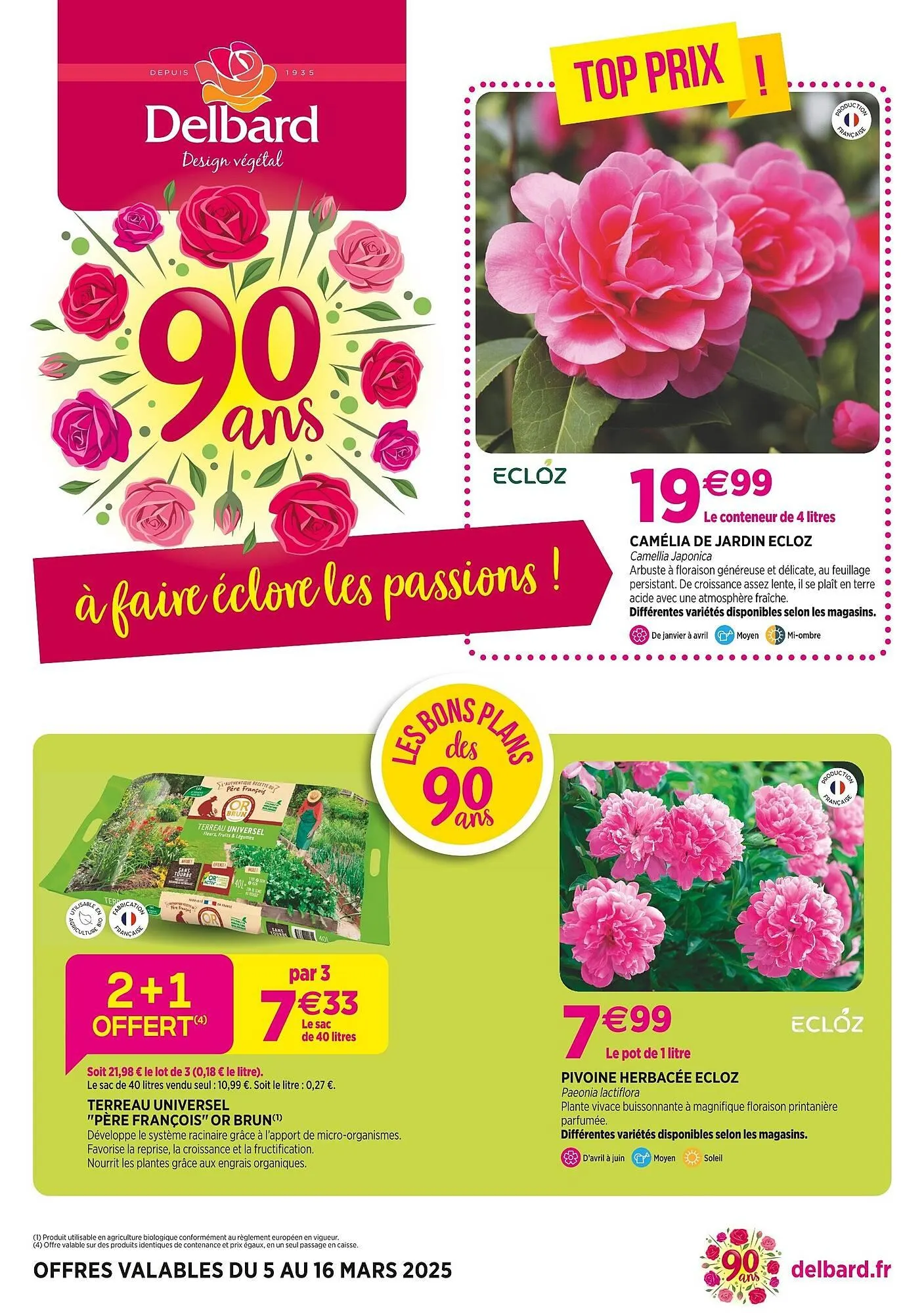 Catalogue Delbard du 5 mars au 16 mars 2025 - Catalogue page 1