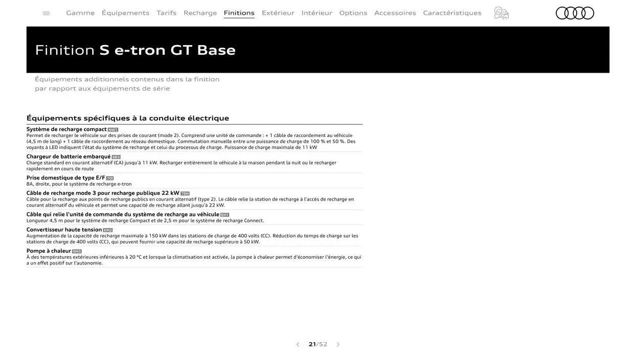 Audi e-tron GT du 7 janvier au 31 janvier 2026 - Catalogue page 21