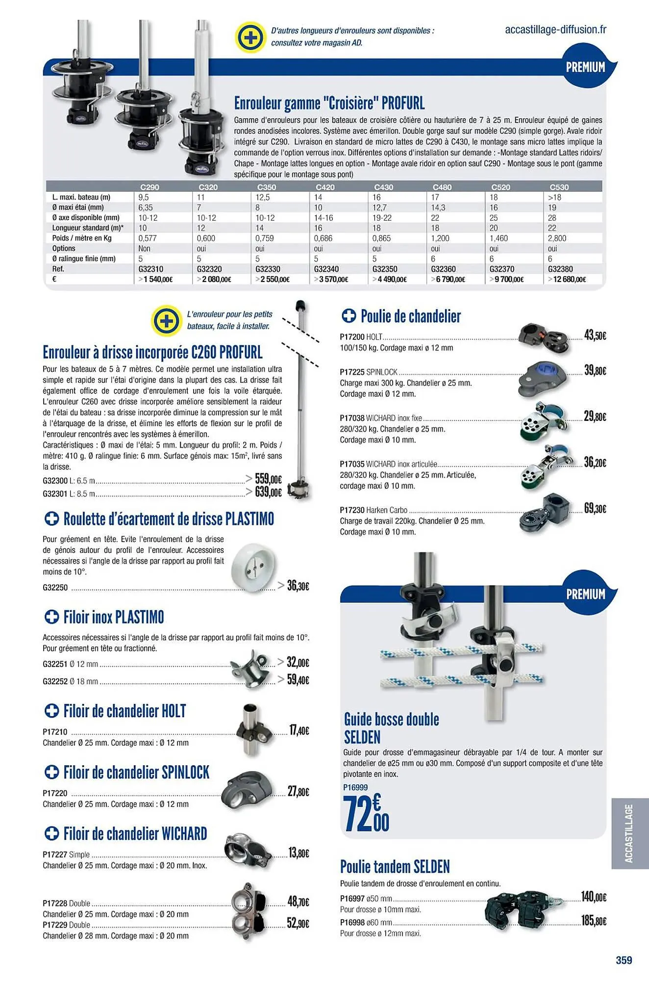 Catalogue Accastillage Diffusion du 1 mars au 31 décembre 2023 - Catalogue page 361