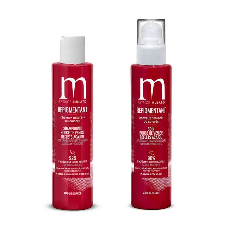 Rituel repigmentant shampooing + soin rouge de Venise