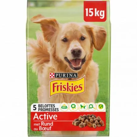 Friskies Chien 15kg Active Bœuf
