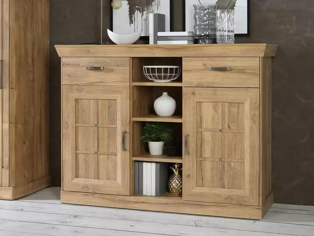 Bahut 2 portes 2 tiroirs Kaliikst chene