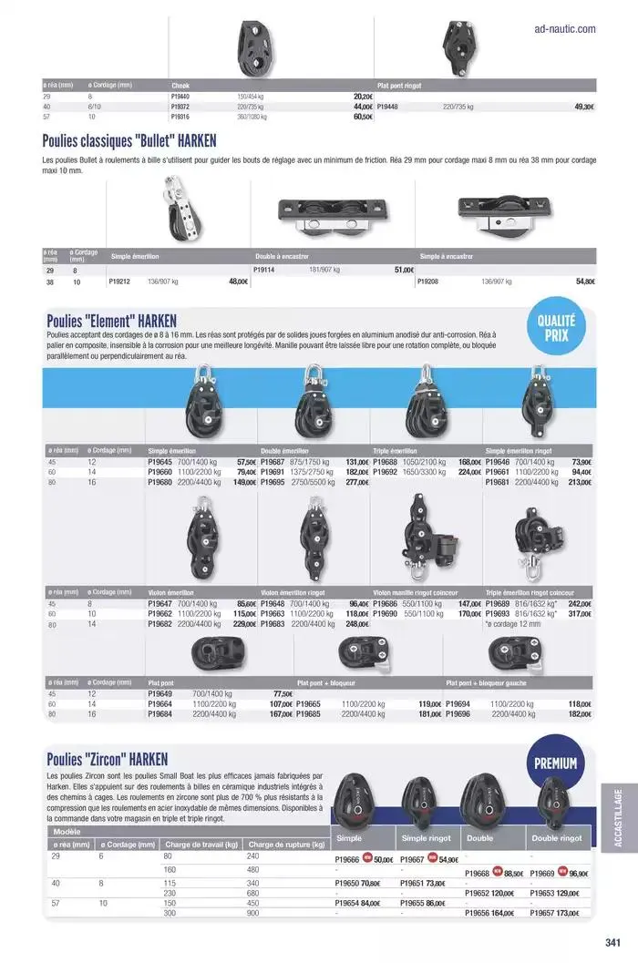 Catalogue Accastillage Diffusion 2025 du 1 janvier au 31 décembre 2025 - Catalogue page 343