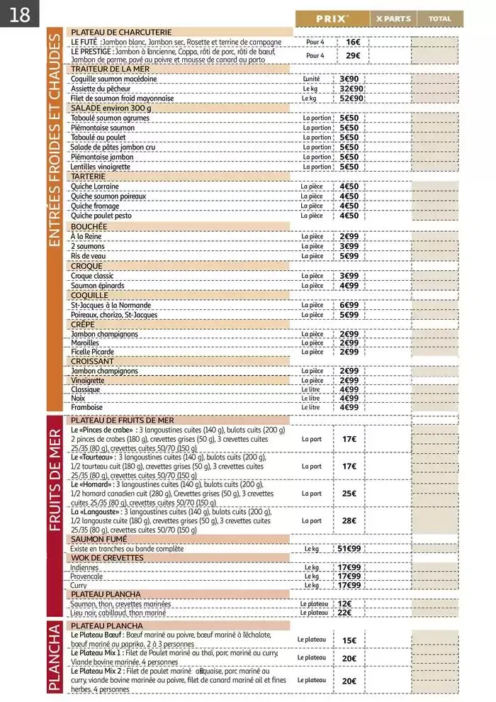Auchan : Le traiteur d'ENGLOS du 9 avril au 31 août 2025 - Catalogue page 18