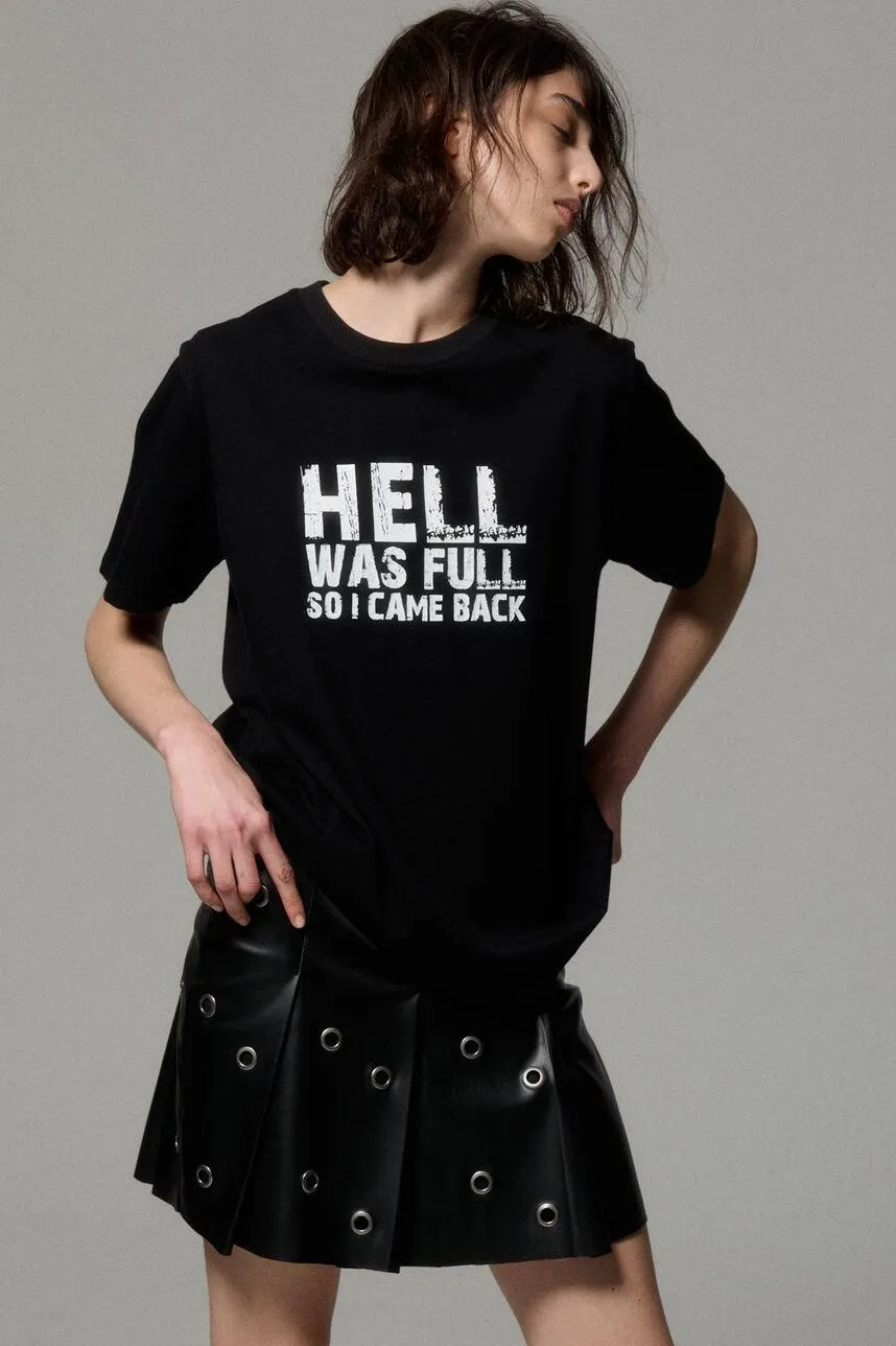 Tee-shirt oversize en jersey HELL