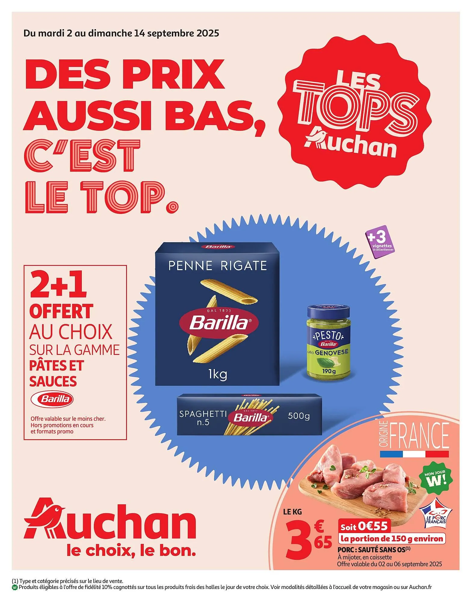 Catalogue Auchan du 2 septembre au 14 septembre 2025 - Catalogue page 1