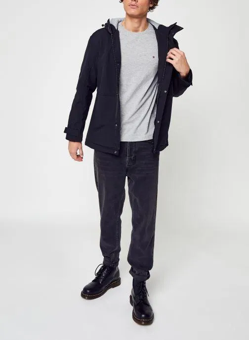 T-shirt - Stretch Slim C-Neck Tee - Gris