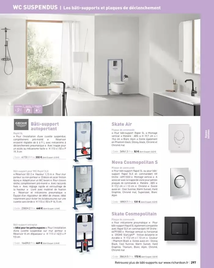 SALLE DE DE BAINS ET CARRELAGE 2025 du 11 avril au 31 décembre 2025 - Catalogue page 299