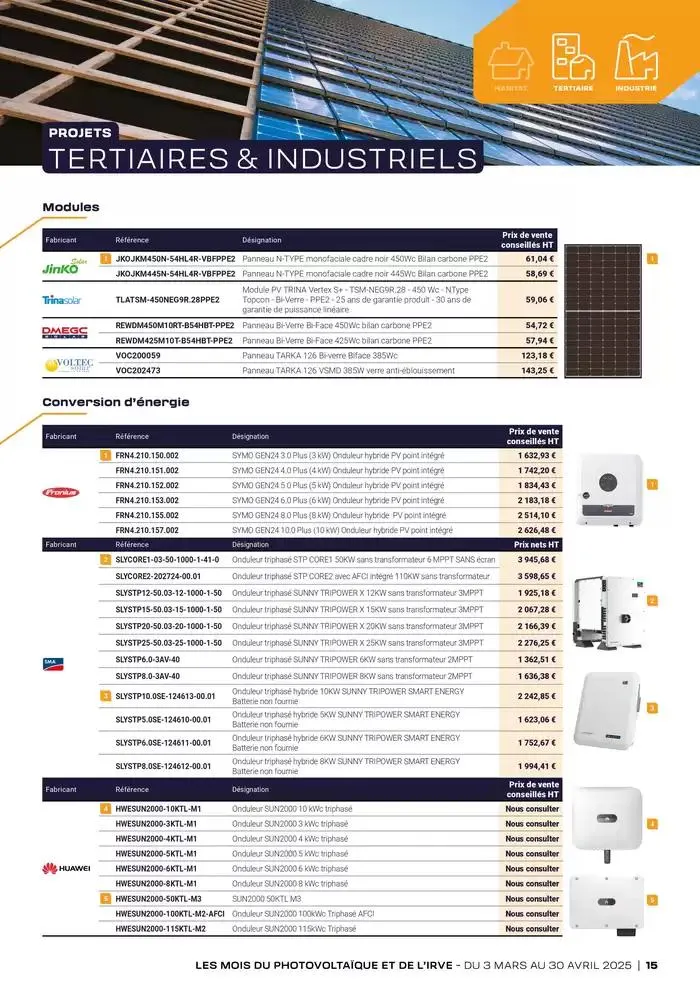 Les mois du Photoboltaique et de l'IRVE 2025 du 3 mars au 30 avril 2025 - Catalogue page 15