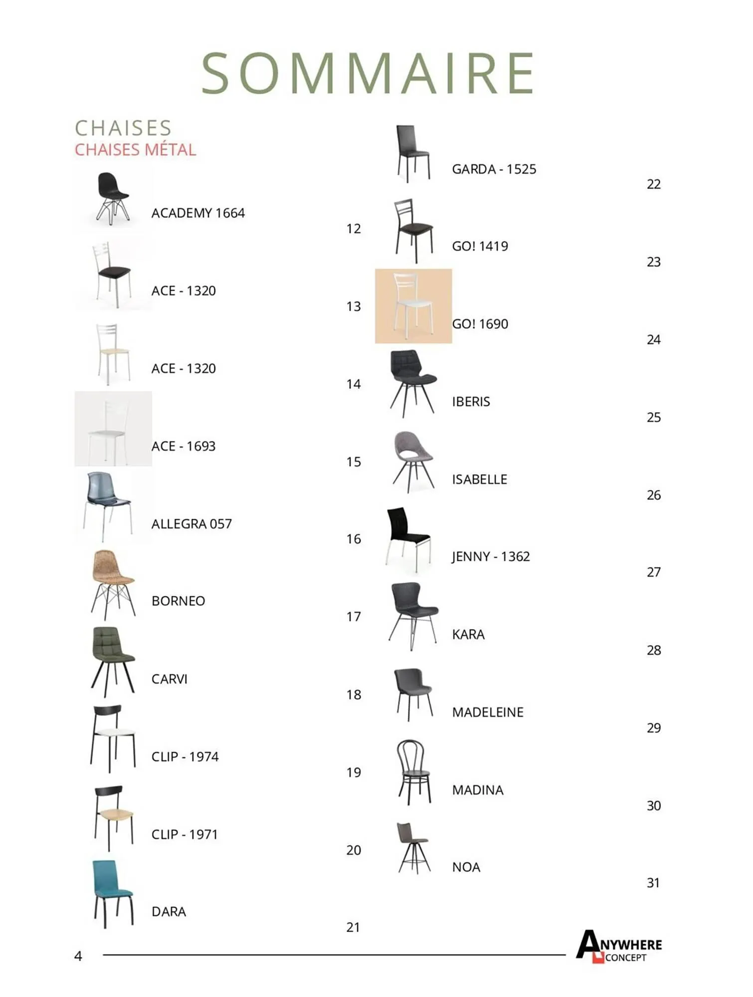 Catalogue 4 Pieds du 26 avril au 31 décembre 2023 - Catalogue page 4