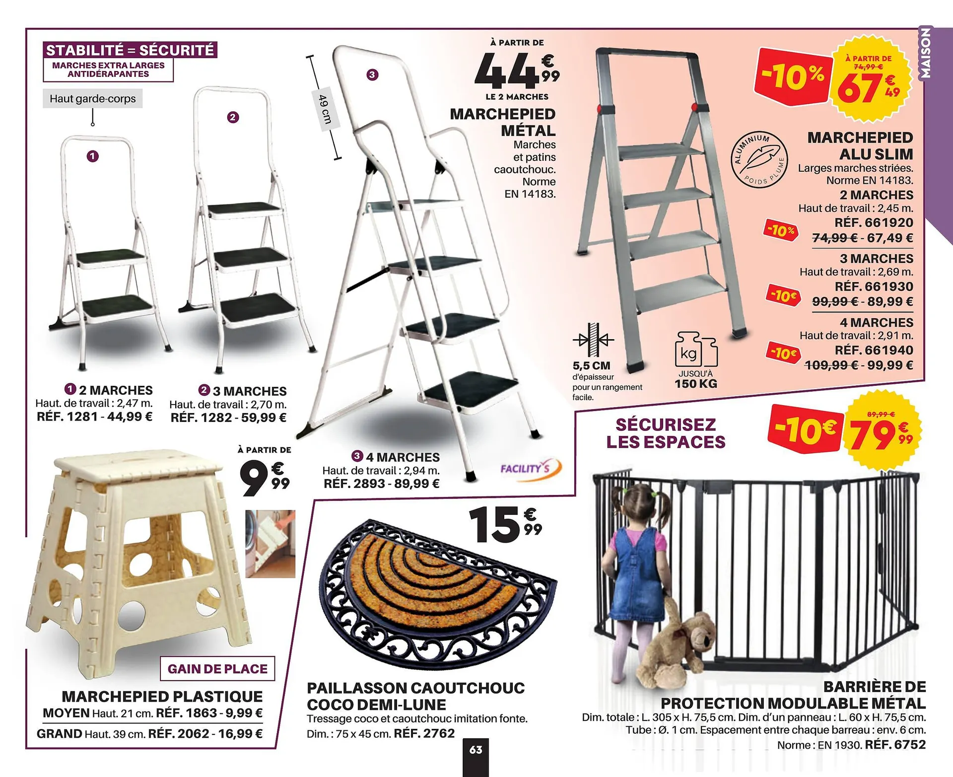 Catalogue Shopix du 21 juillet au 12 août 2023 - Catalogue page 63