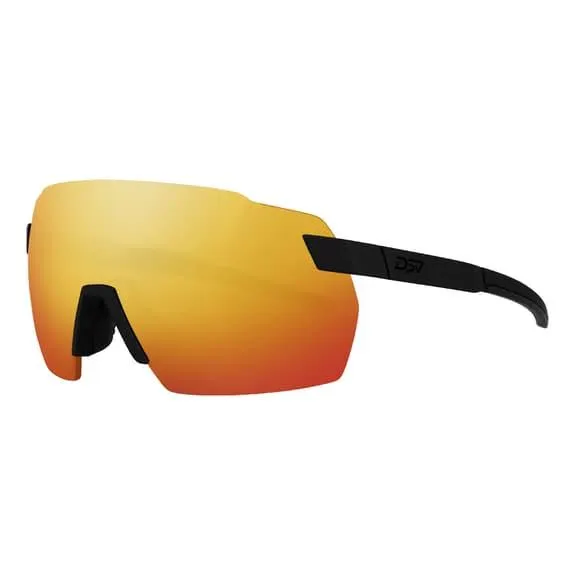 Lunettes DPV Alizé noir mat noir verres orange