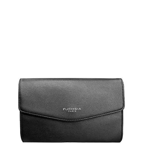 Fuschia Paris - Grande pochette Saint Malo - Noir