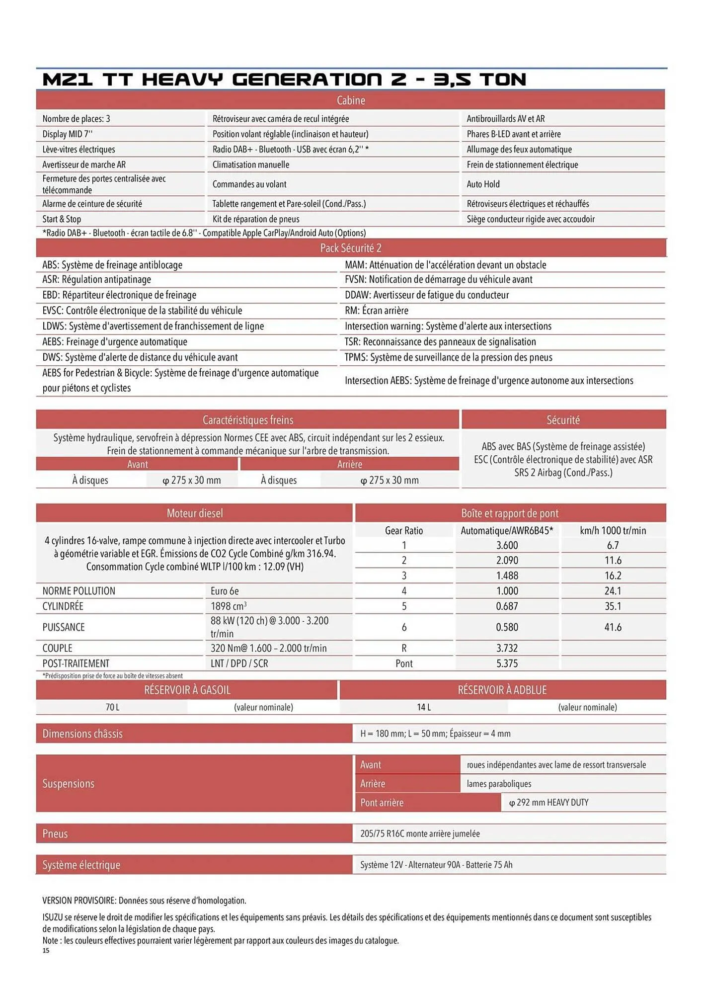 Catalogue Isuzu du 11 novembre au 31 mai 2026 - Catalogue page 15