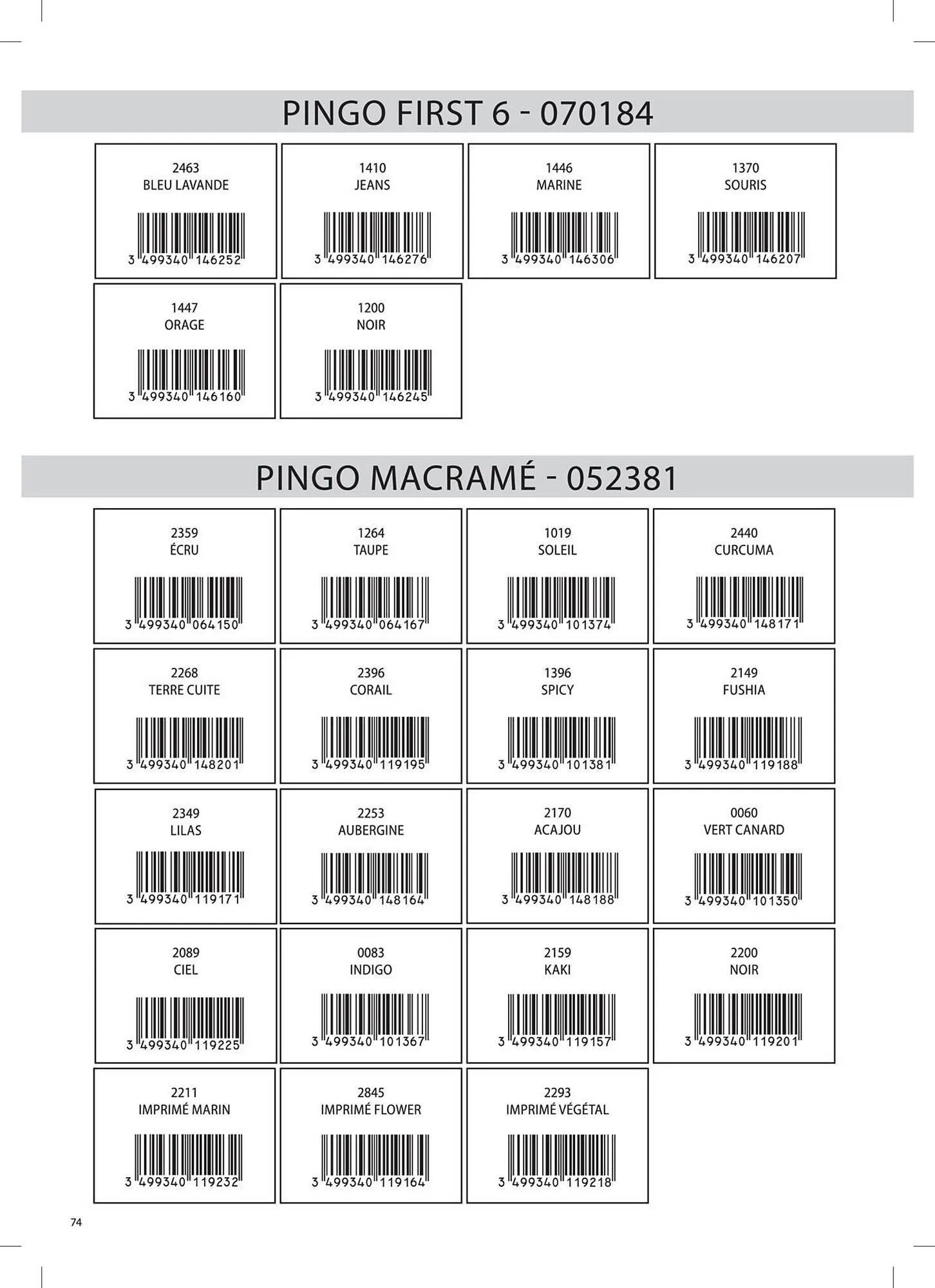 Catalogue Phildar du 10 décembre au 31 août 2025 - Catalogue page 74