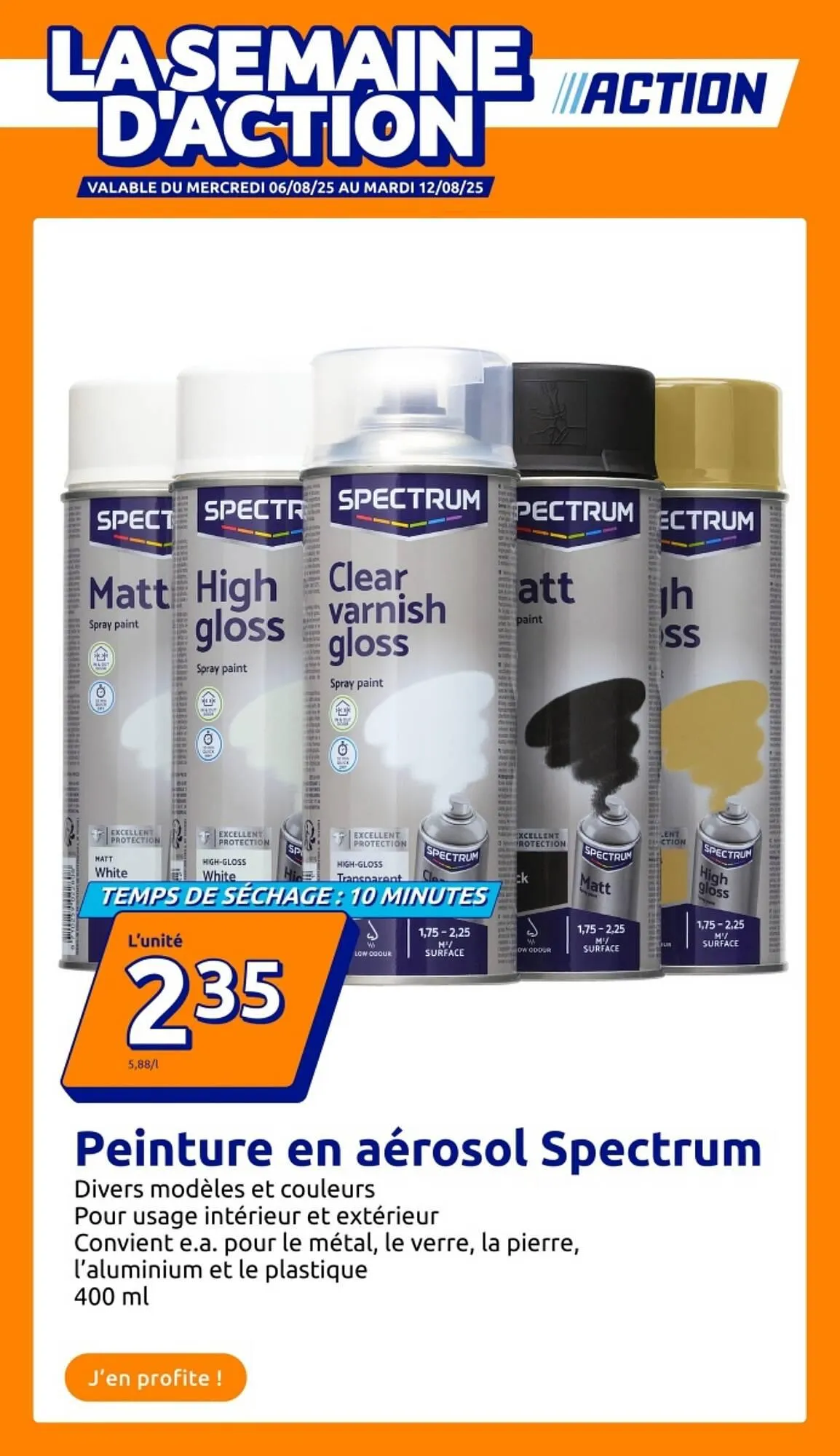 Catalogue Action du 6 août au 12 août 2025 - Catalogue page 1