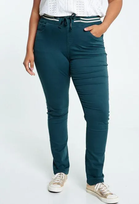 Jegging slim en coton uni