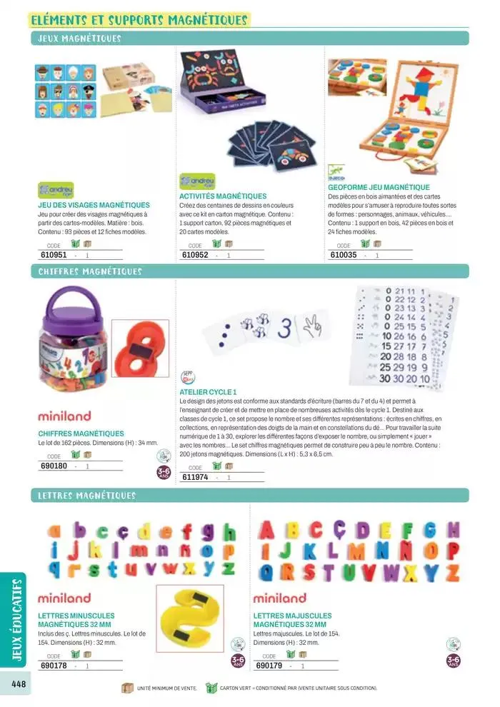 Nos Catalogues Thématiques du 1 janvier au 31 décembre 2025 - Catalogue page 450