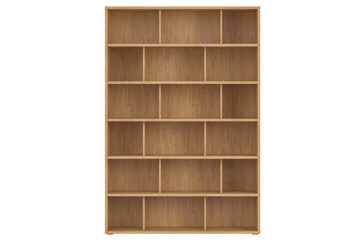 Bibliothèque scandinave finition bois clair chêne L140 cm EPURE