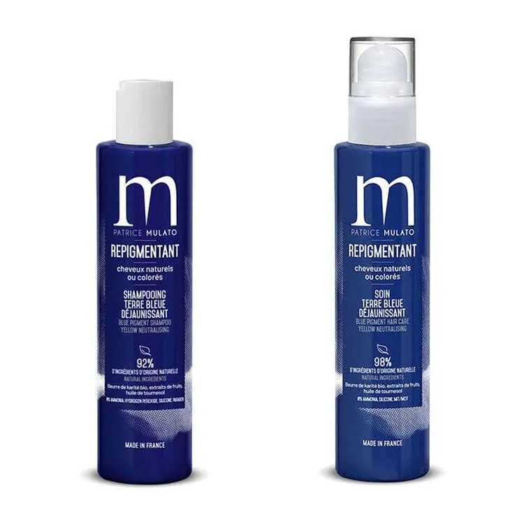Rituel repigmentant shampooing + soin terre bleue