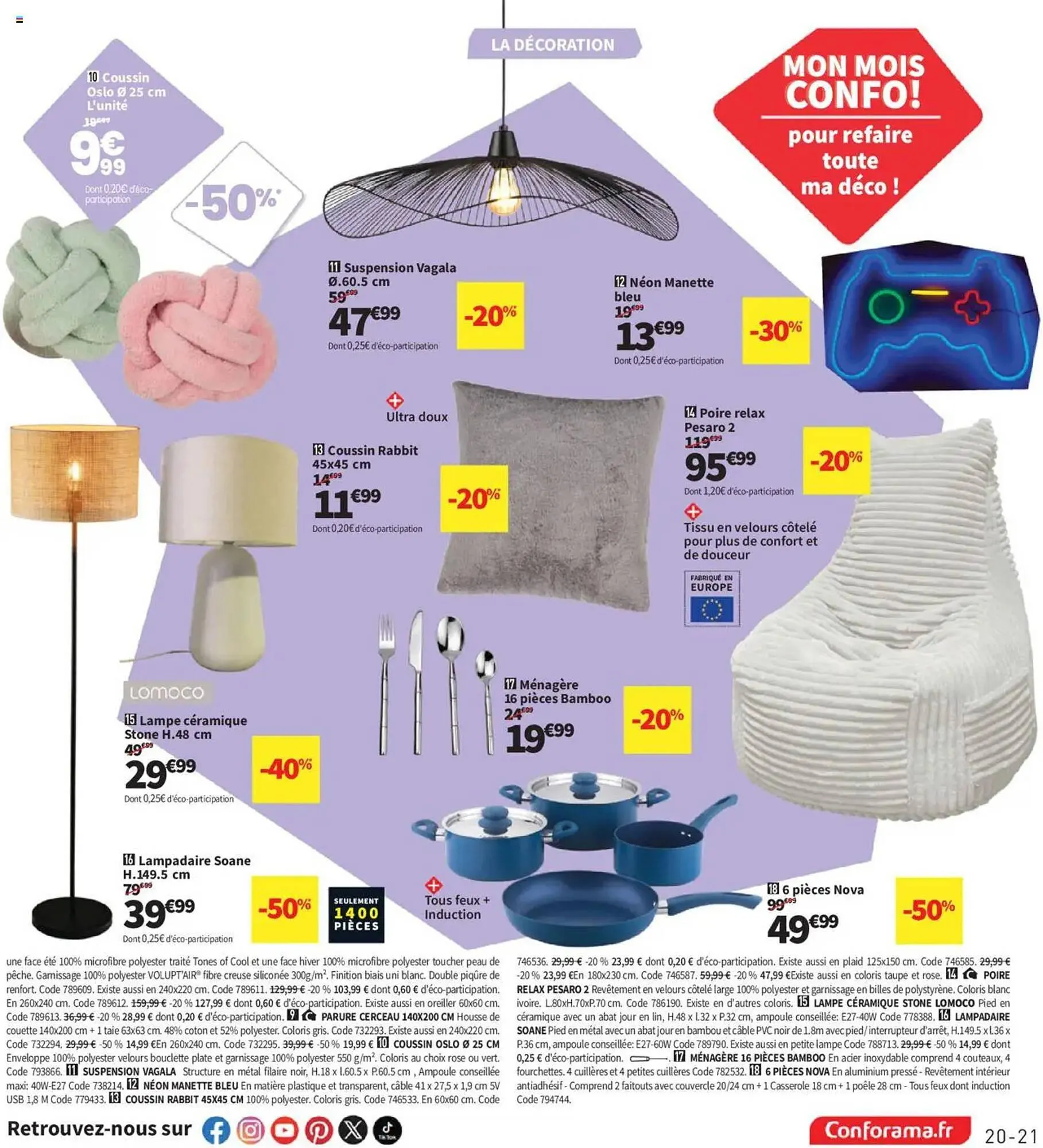 Catalogue Conforama du 22 avril au 26 mai 2025 - Catalogue page 21
