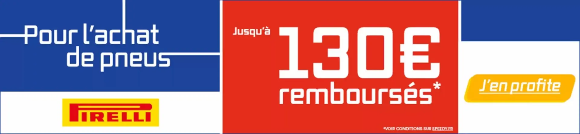 Pneus Pirelli : jusquà 130€ remboursés - 1