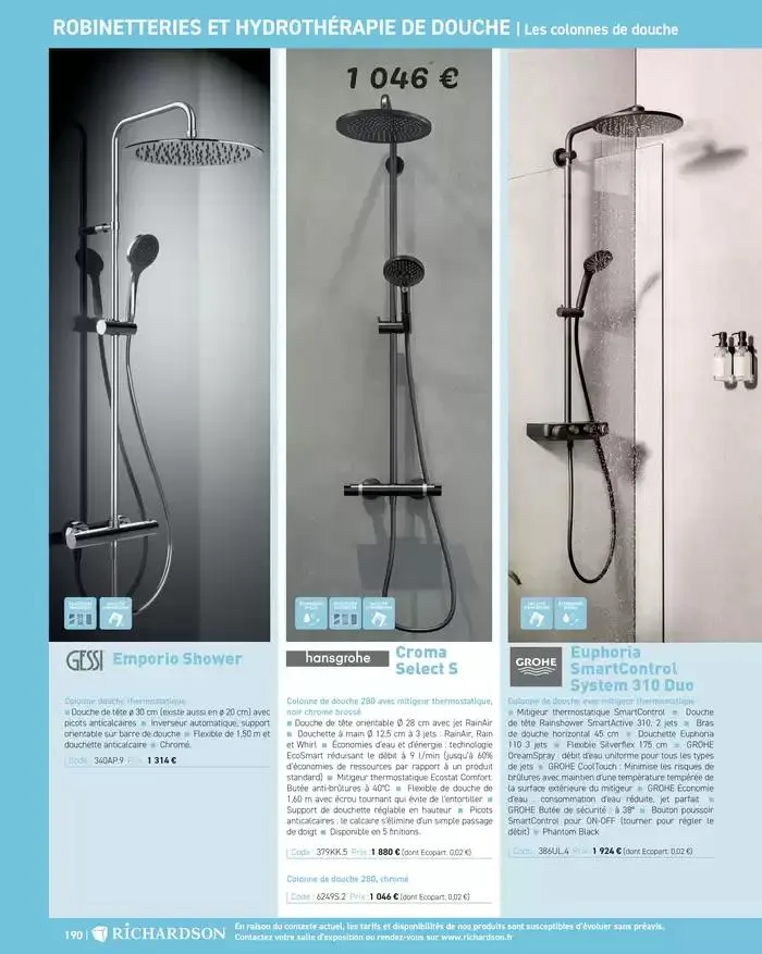 SALLE DE DE BAINS ET CARRELAGE 2025 du 11 avril au 31 décembre 2025 - Catalogue page 192