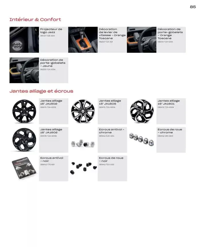 JAZZ e: Hev HYBRID du 7 janvier au 31 mai 2025 - Catalogue page 85