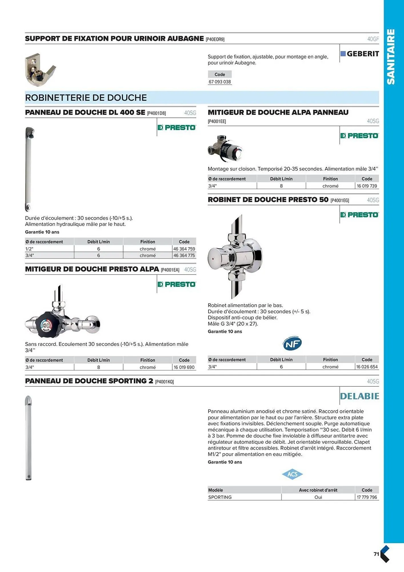Catalogue Prolians du 2 octobre au 31 décembre 2025 - Catalogue page 71