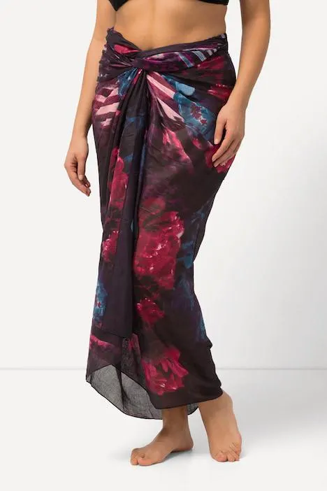 Paréo en mousseline, à porter sous forme de jupe ou de robe portefeuille