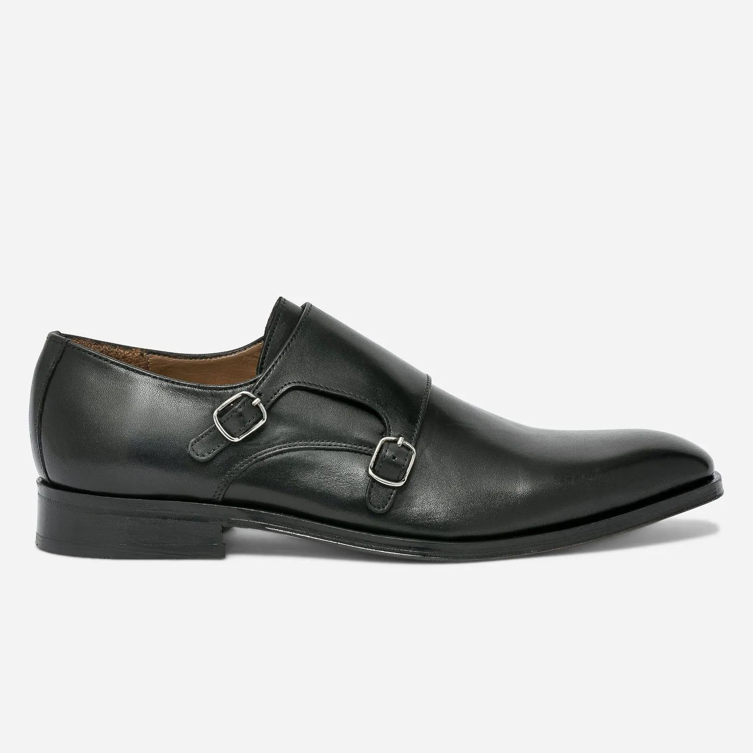 Monk noir en cuir BLACK CODE