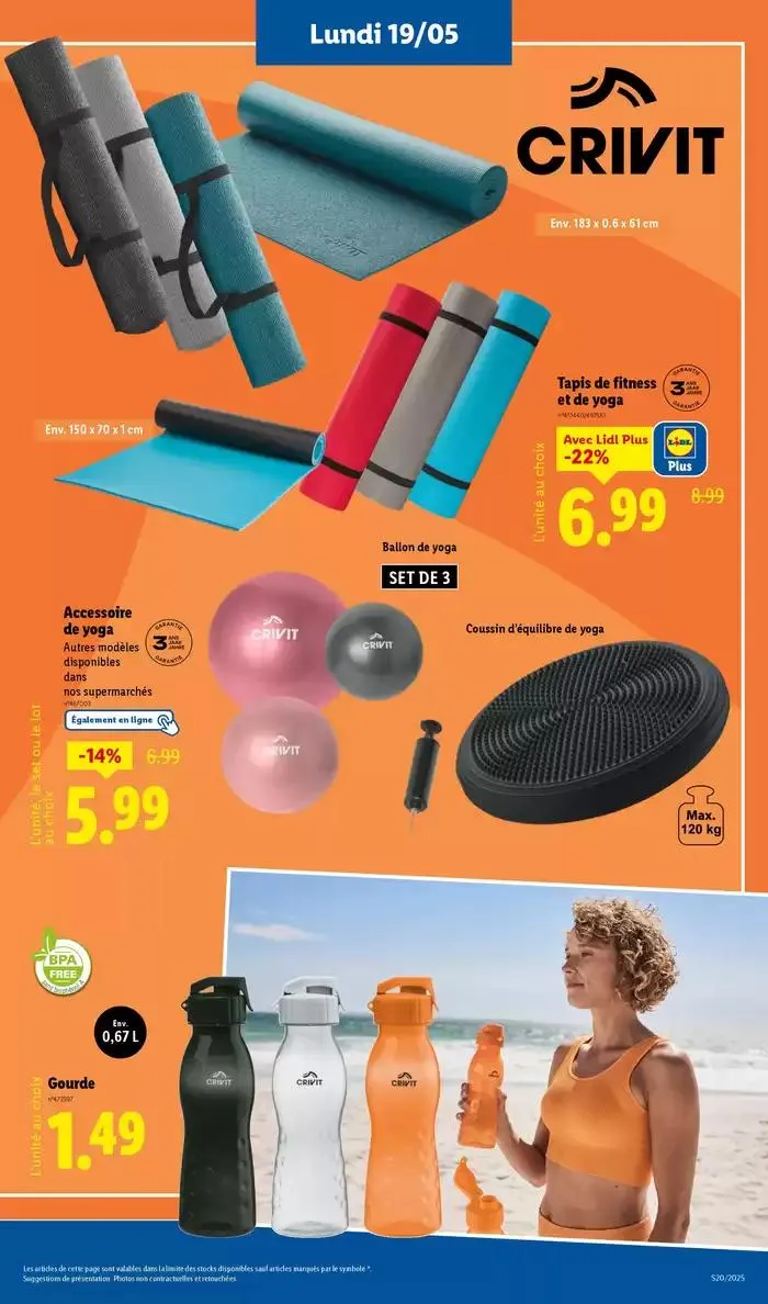 Profitez d'une large sélection de produits à prix réduits chez Lidl ! du 15 mai au 21 mai 2025 - Catalogue page 59
