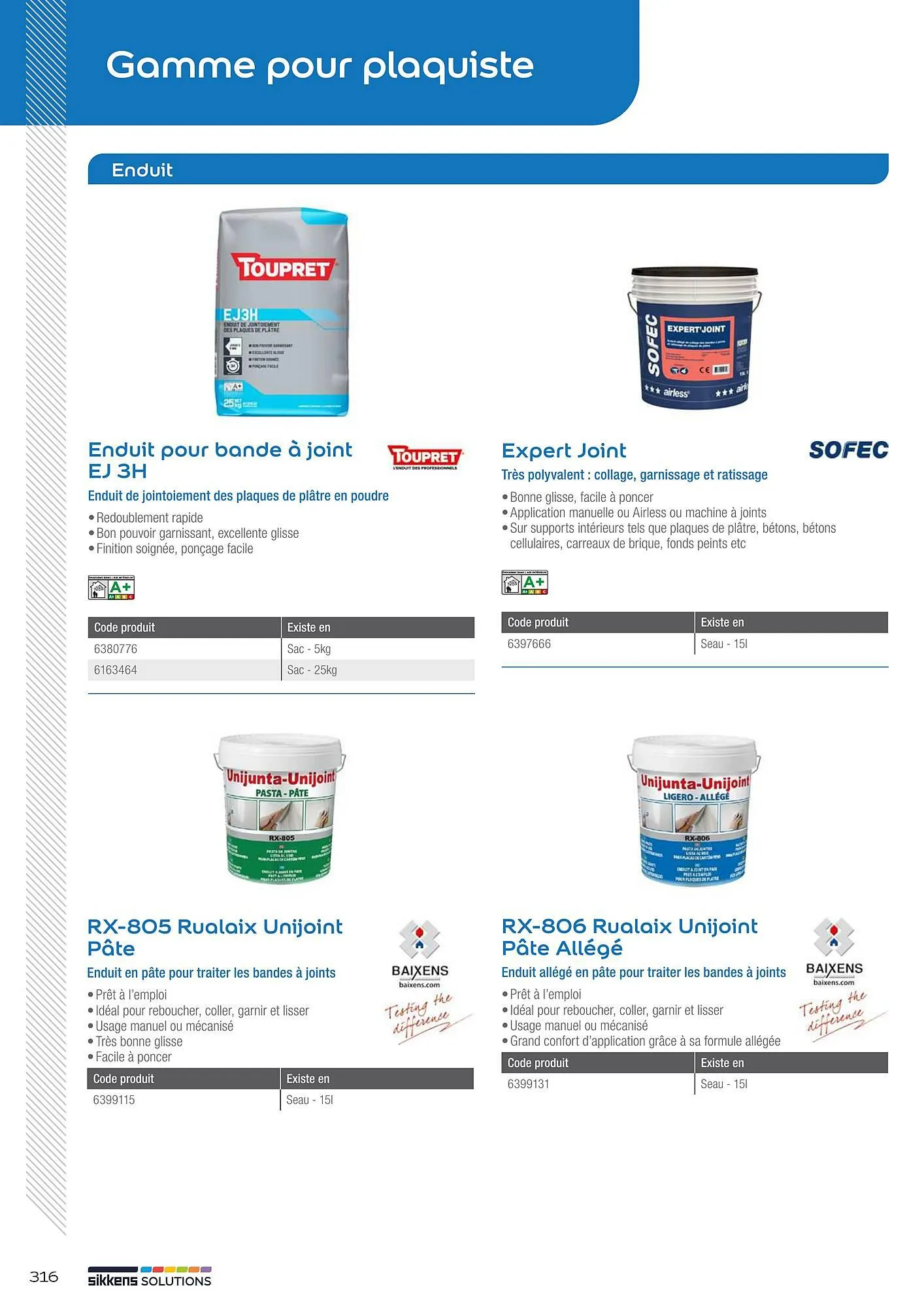 Catalogue Sikkens Solution du 8 janvier au 28 décembre 2025 - Catalogue page 316