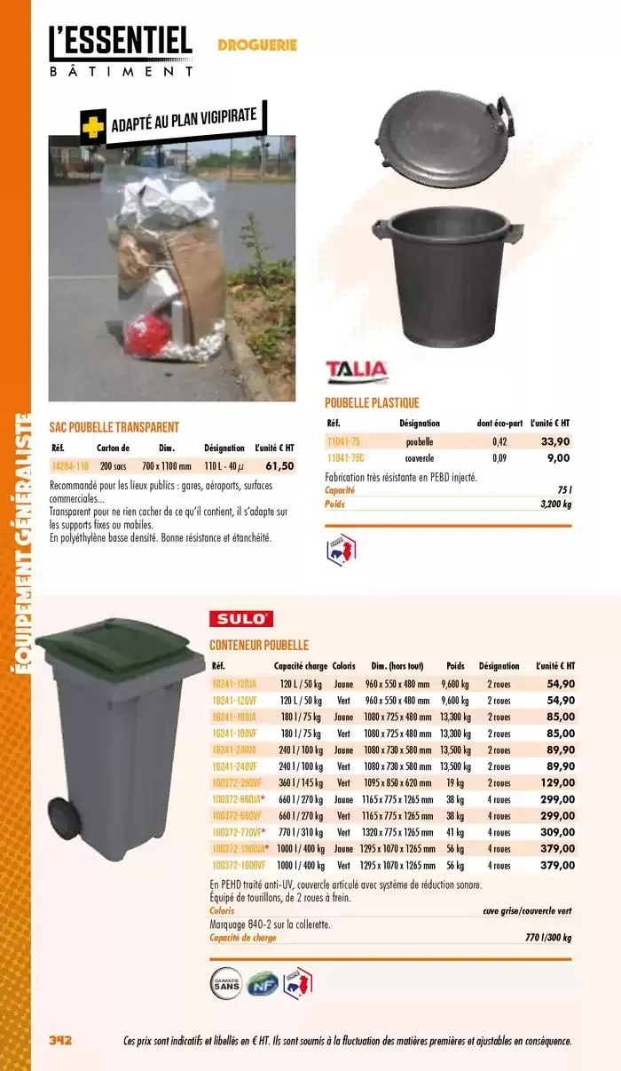 Essentiel Batiment 2025 du 3 janvier au 31 décembre 2025 - Catalogue page 344