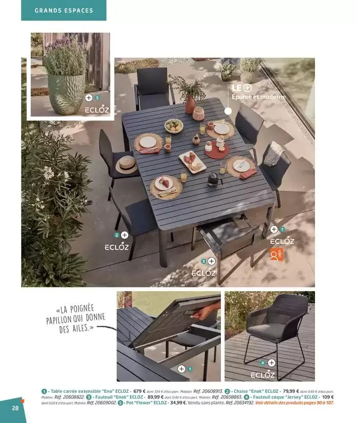 BARBEUC, SIESTE, PÉTANQUE PLACE À LA DÉTENTE du 27 février au 23 juin 2025 - Catalogue page 28