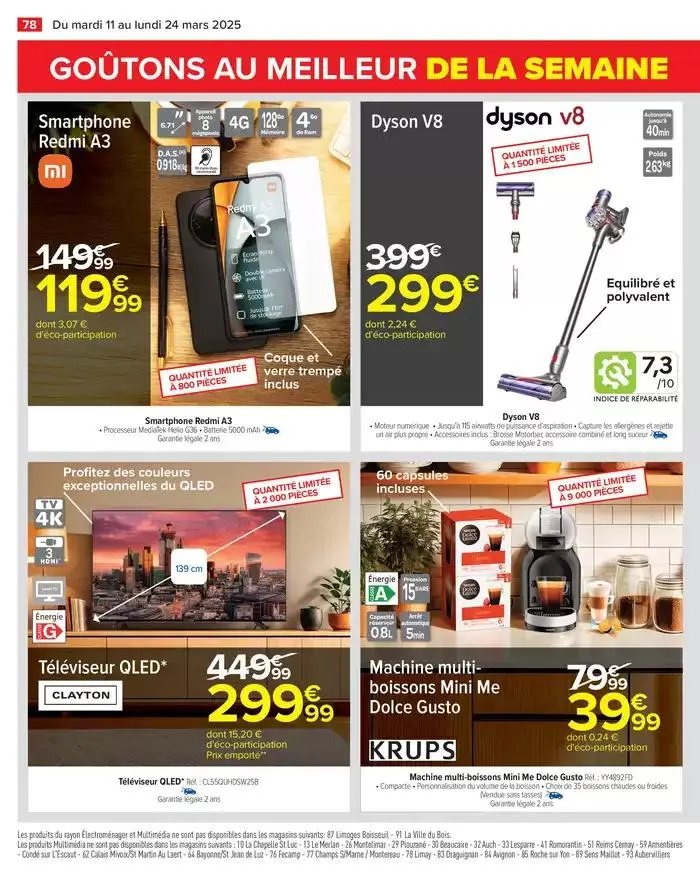 LES JOURS MEILLEURS AVEC LES PRODUITS CARREFOUR du 11 mars au 24 mars 2025 - Catalogue page 80