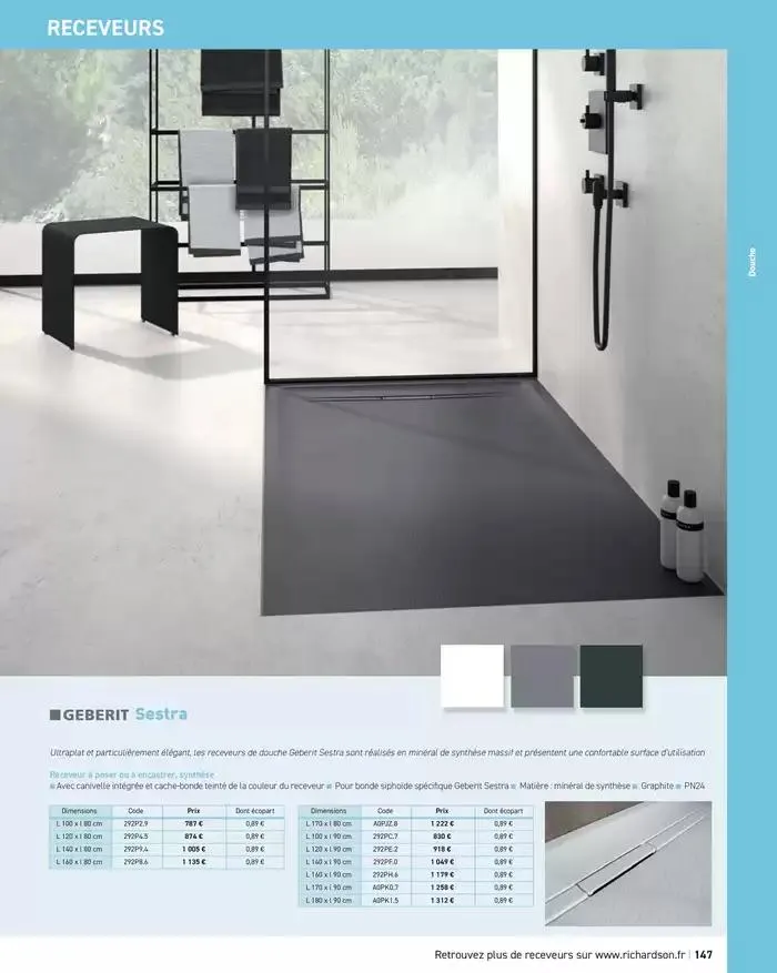 SALLE DE DE BAINS ET CARRELAGE 2025 du 11 avril au 31 décembre 2025 - Catalogue page 149