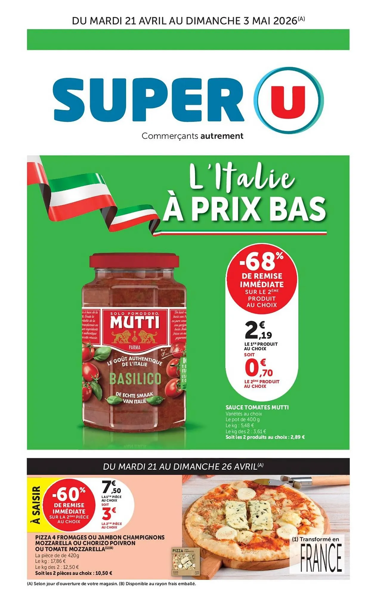 Catalogue Super U du 21 avril au 3 mai 2026 - Catalogue page 1