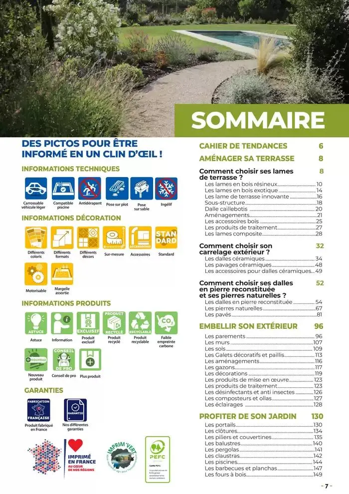 Aménagements Extérieurs 2025 du 26 mars au 31 décembre 2025 - Catalogue page 7