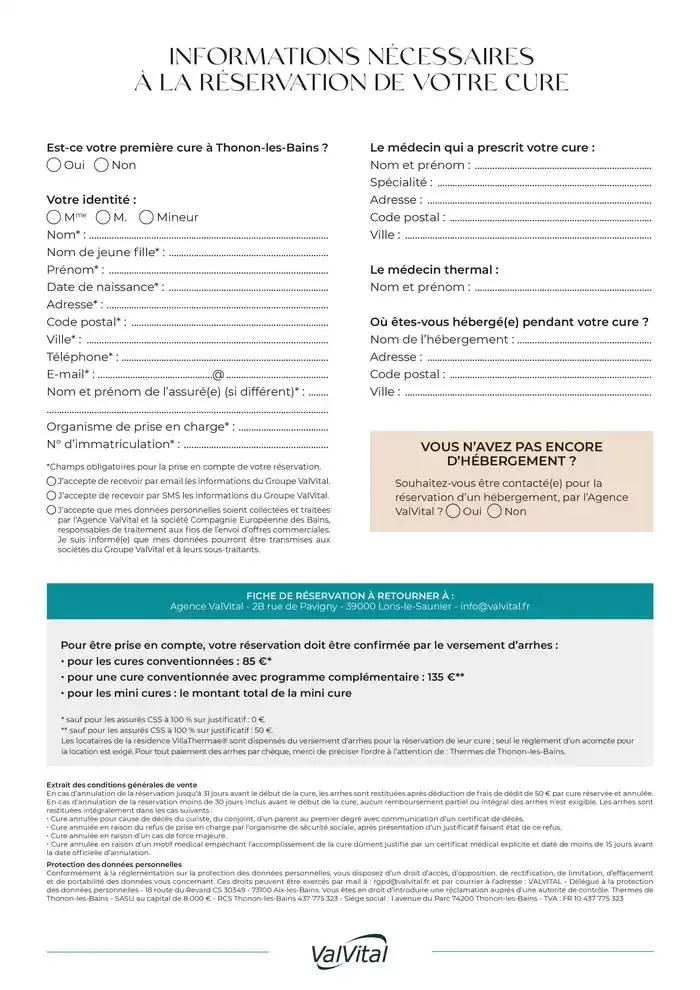 Fiche de réservation Thonon-les-Bains 2025 du 9 décembre au 31 décembre 2025 - Catalogue page 2