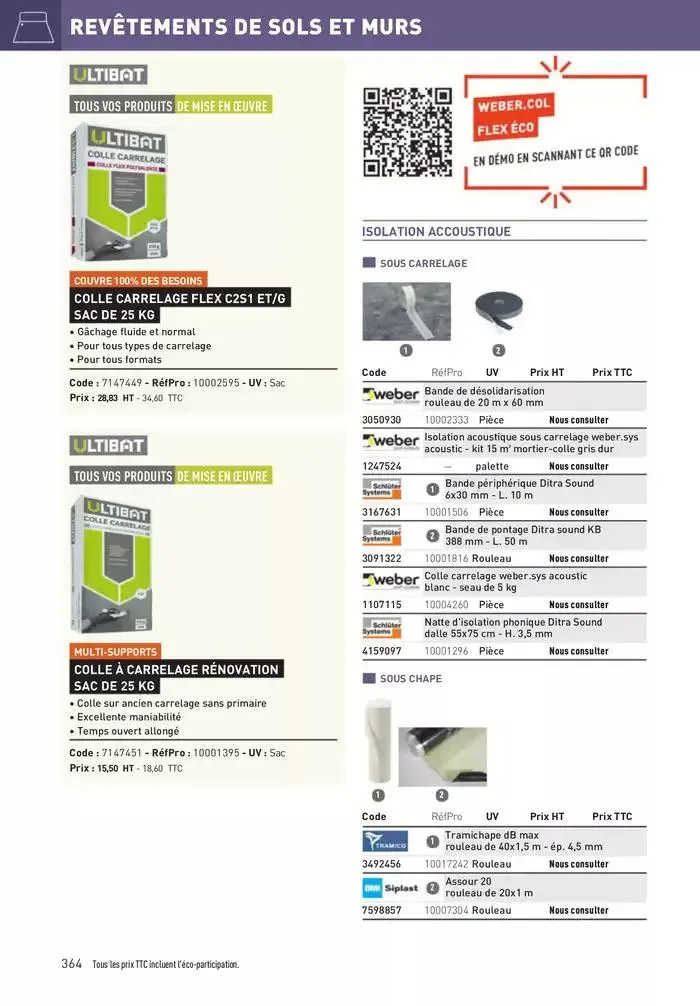 Matériaux 2025 du 1 janvier au 31 décembre 2025 - Catalogue page 364