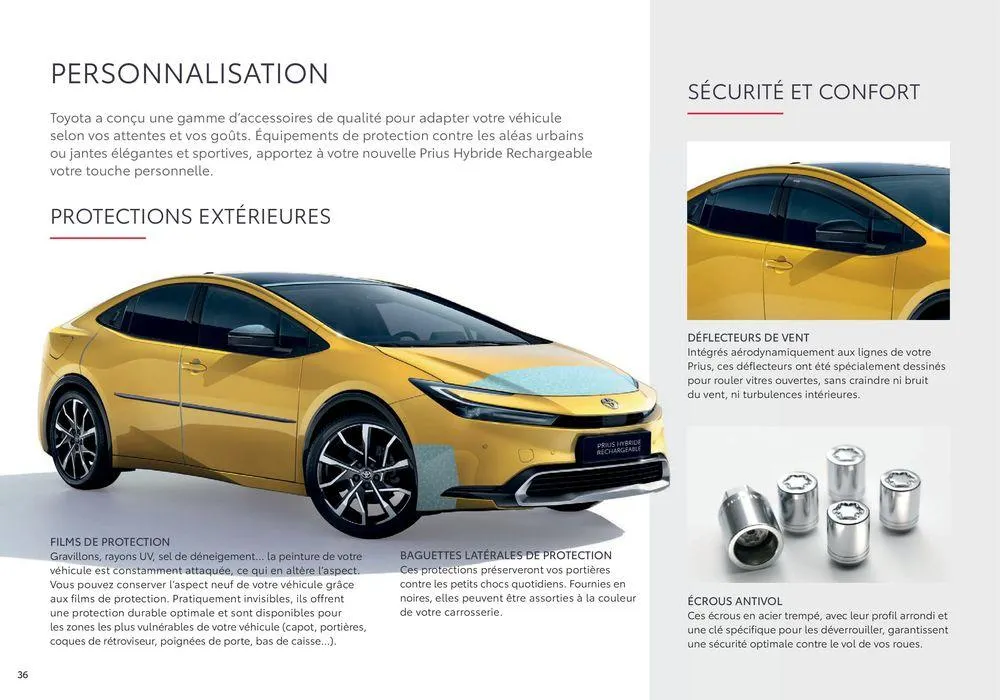 Toyota Prius Hybride Rechargeable du 18 juin au 18 juin 2025 - Catalogue page 36
