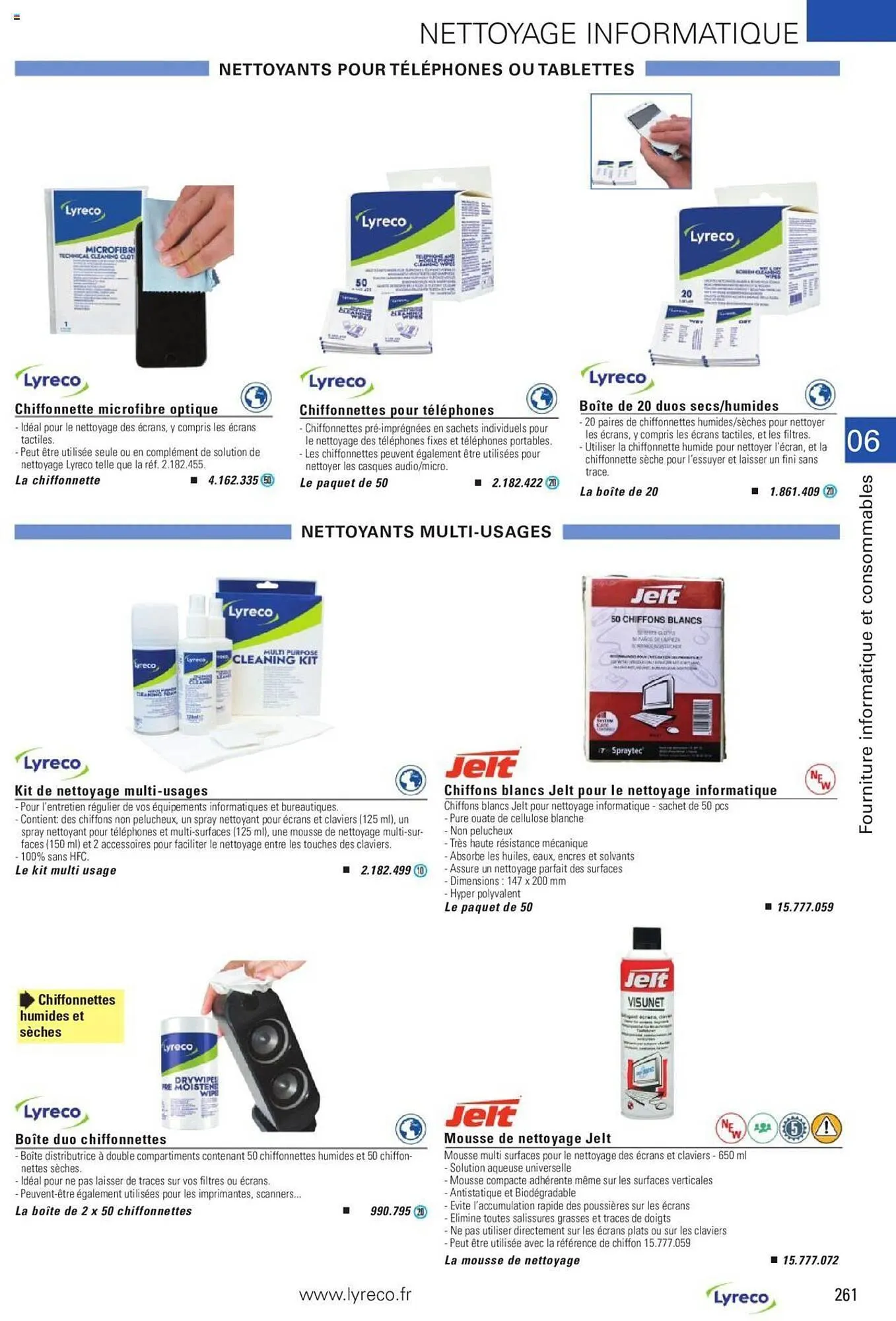 Catalogue Lyreco du 15 mai au 31 décembre 2023 - Catalogue page 261